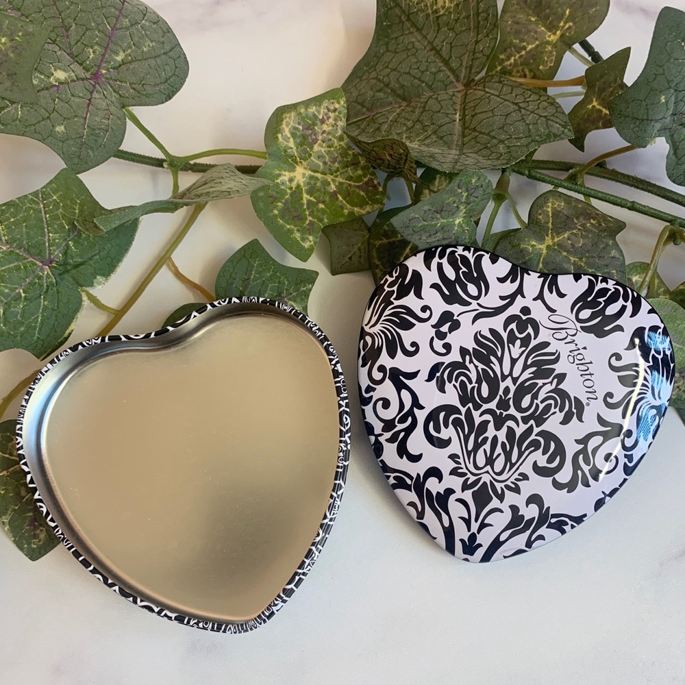 Brighton Heart Shaped Jewelry Tin Storage Gift Box Jewelry Organizer